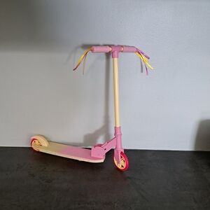 Our Generation Pink and Yellow Dolls Scooter
